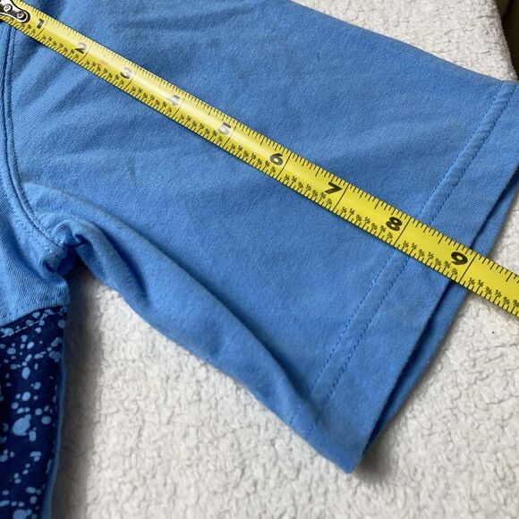 Jordan Boys Shirt Size 12-13 Jumpman Grey Blue Color Block Y2K Nike - Picture 8 of 8